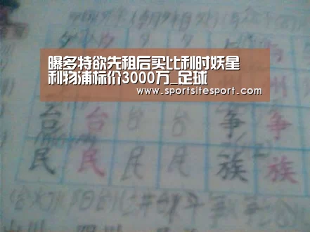 曝多特欲先租后买比利时妖星 利物浦标价3000万_足球(图3) 6686体育